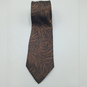 Bormio 100% Silk Tie Brown